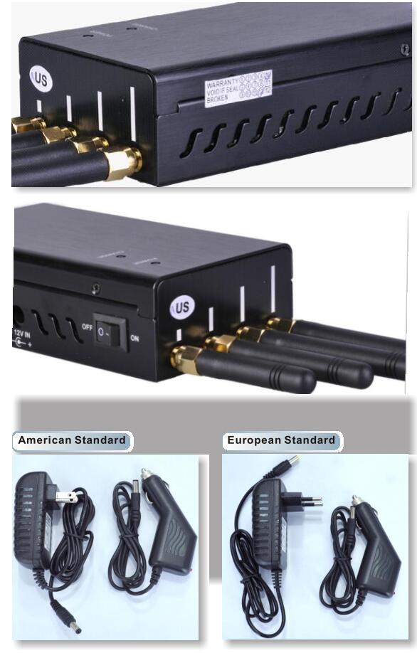 High Power Handheld Portable Signal Jammer For Worldwide All Networks